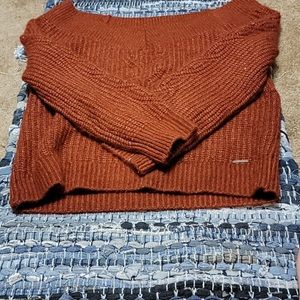 Off shoulder sweater